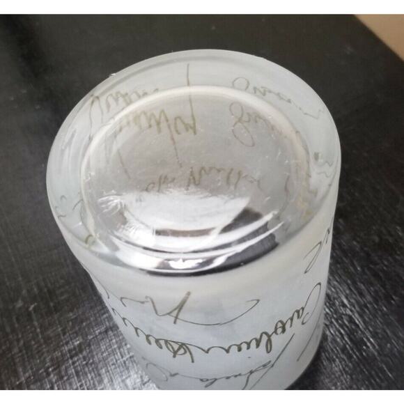 Frosted Glass Bar Ware Pamela Dennis Susan Lazar Vera Wang Nicole Miller Candle - Picture 6 of 9